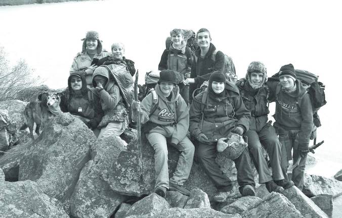 Photo Provided Boy Scout Troop 85 of Andover and Newton on the Appalachian Trail.