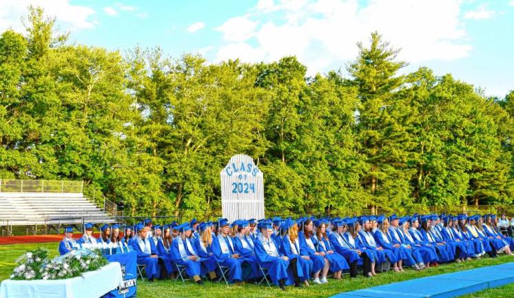 The Kittatinny Regional High School Class of 2024 graduates Wednesday evening, June 12 in Newton. (Photos by Maria Kovic)