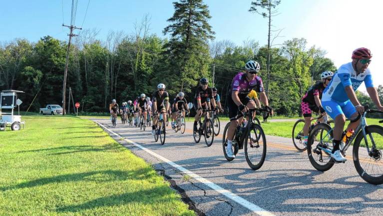 About 280 riders registered to take part in the Giro del Cielo Road Race organized by Skylands Cycling.