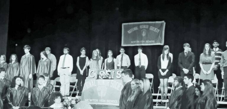 Photo Provided 2012 inductees into the National Honor Society at Newton High School.