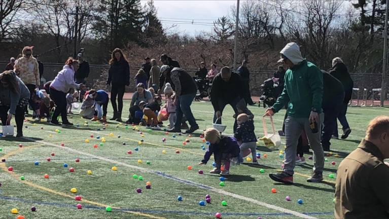 Easter egg hunt in Newton