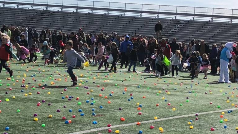 Easter egg hunt in Newton