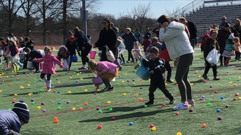 Easter egg hunt in Newton