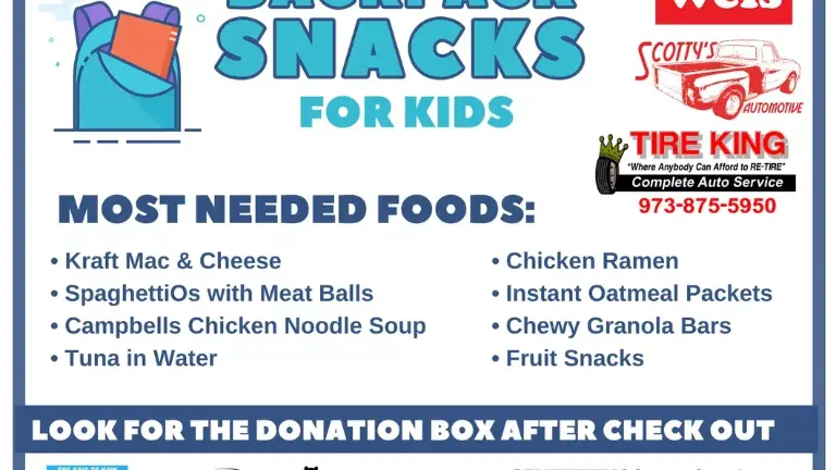 BackPack Snacks for Kids food drive today