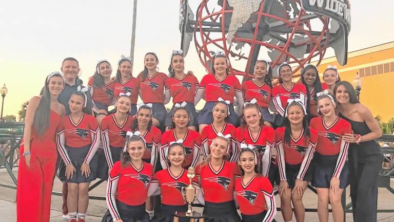 LVC1 The Lenape Valley Regional High School cheerleading team places 10th in the National High School Cheerleading Championship on Feb. 7-10 in Orlando, Fla.